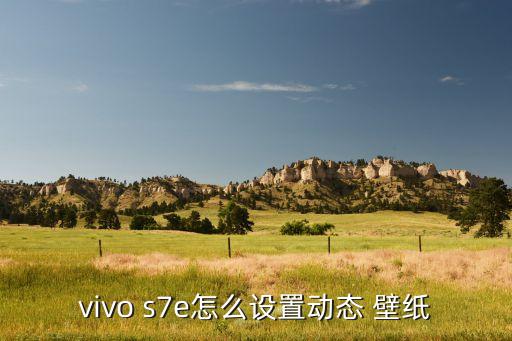 vivo s7e怎么设置动态 壁纸