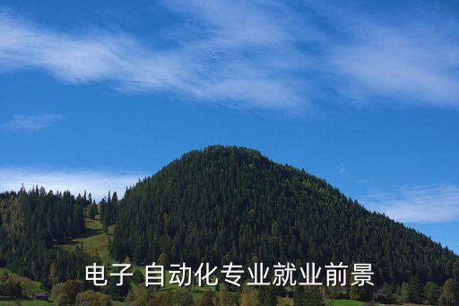 电子 自动化专业就业前景
