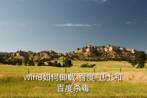 win 8自动在线安装百度卫士,百度安防产品如何卸载?