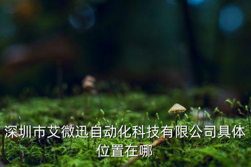 迅远智能科技公司在哪里，深圳市艾微迅自动化科技有限公司具体位置在哪
