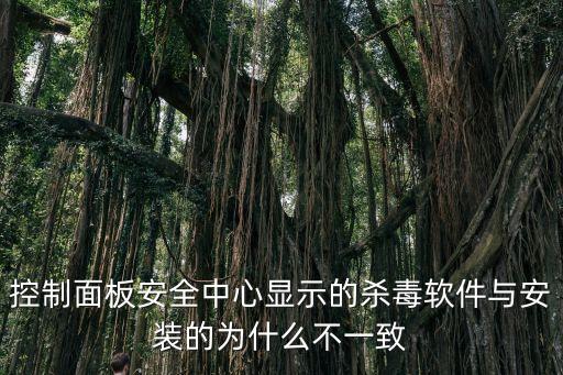 科技制霸临海全本下载，控制面板安全中心显示的杀毒软件与安装的为什么不一致