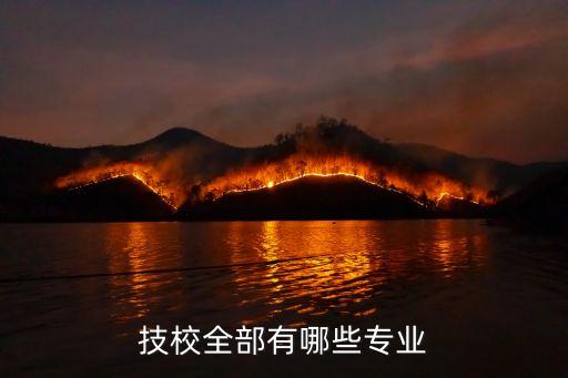 技校全部有哪些专业