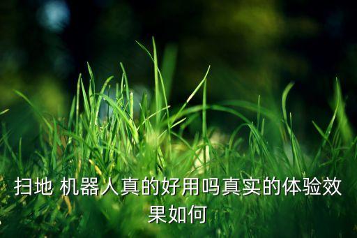 扫地 机器人真的好用吗真实的体验效果如何