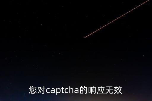 您对captcha的响应无效