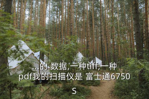 ...的 数据,一种tiff,一种pdf我的扫描仪是 富士通6750s
