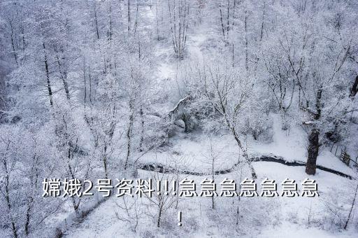  嫦娥2号资料!!!急急急急急急急!