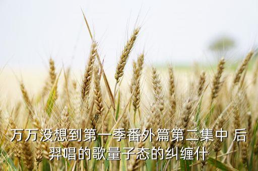 万万没想到第一季番外篇第二集中 后羿唱的歌量子态的纠缠什