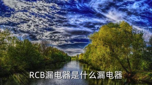 rcb漏电器是什么漏电器
