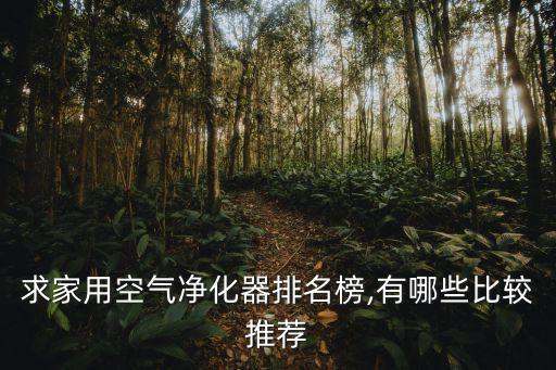 求家用空气净化器排名榜,有哪些比较推荐