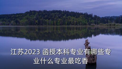 江苏2023 函授本科专业有哪些专业什么专业最吃香