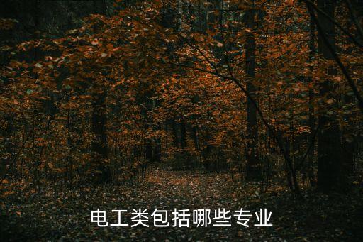 电工类包括哪些专业