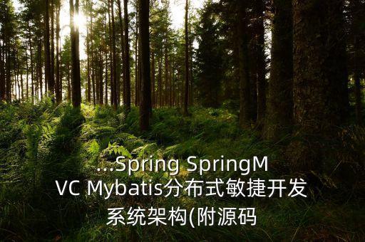 ...spring springmvc mybatis分布式敏捷开发系统架构(附源码