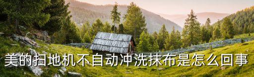 美的扫地机不自动冲洗抹布是怎么回事