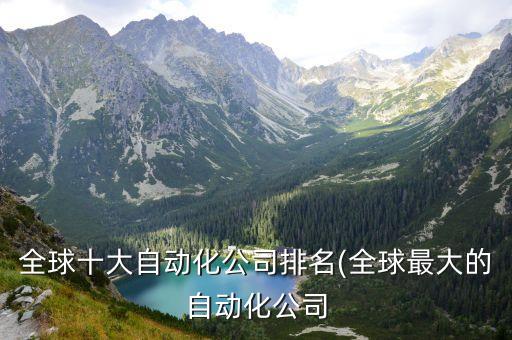 大logo自动化机器设备,自动化机器有何来头?