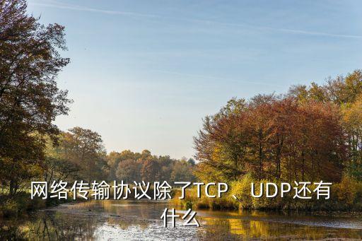 网络传输协议除了tcp、udp还有什么