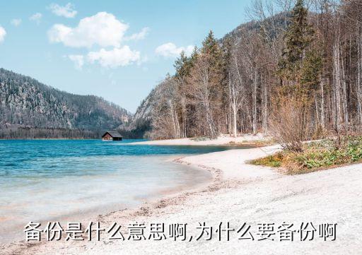 备份是什么意思啊,为什么要备份啊