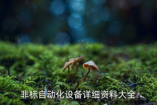 非标自动化设备详细资料大全