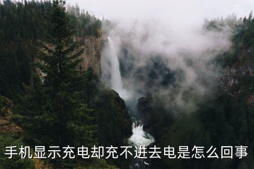 手机显示充电却充不进去电是怎么回事