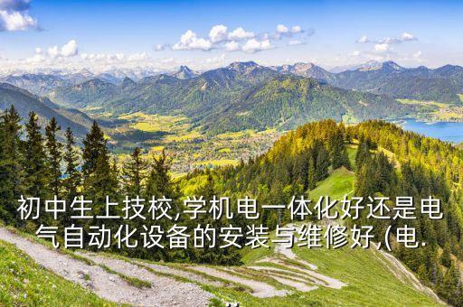 初中生上技校,学机电一体化好还是电气自动化设备的安装与维修好,(电...