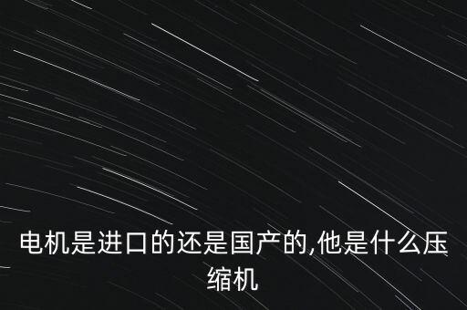 电机是进口的还是国产的,他是什么压缩机