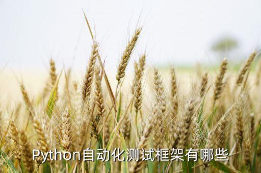 python自动化测试框架有哪些